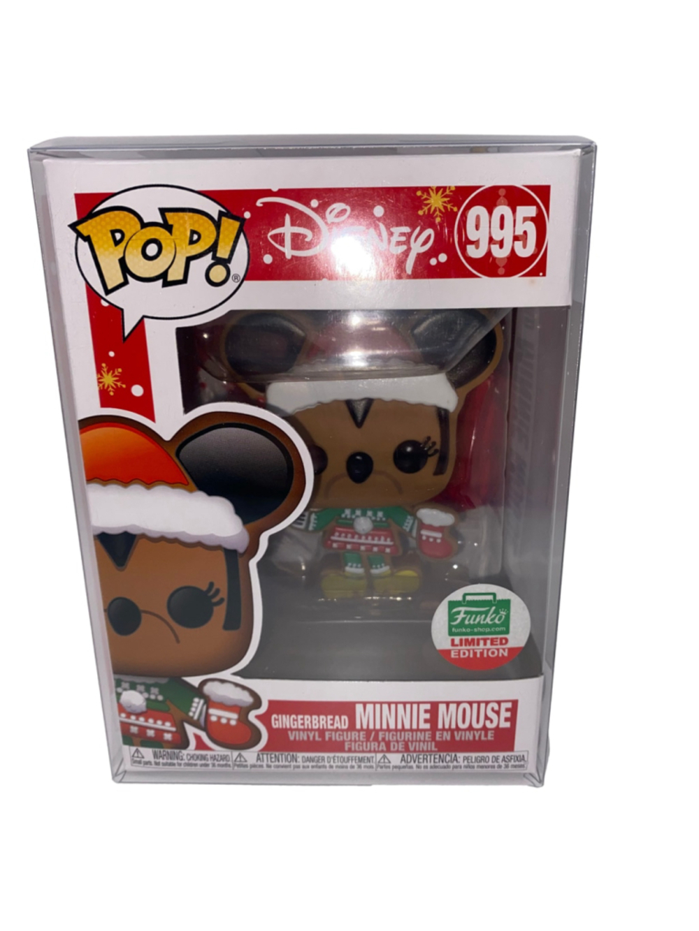 Funko Pop! Disney Gingerbread Minnie Mouse Figure 995 Limited Edition Holiday